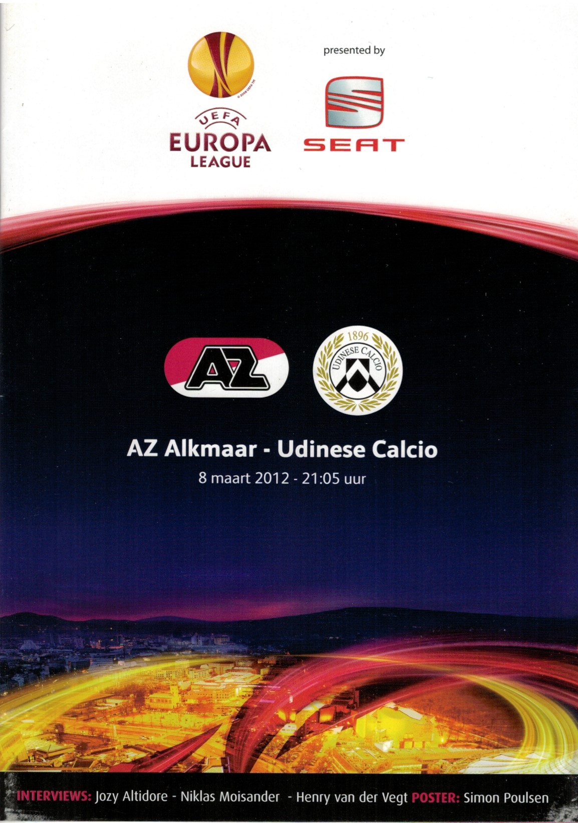 AZ Programma 8-maa-2012 Udinese thuis